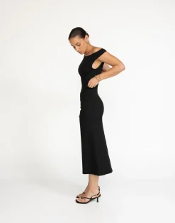 Lulu Midi Dress (Black)*CHARCOAL Discount
