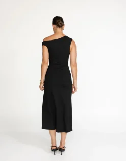 Lulu Midi Dress (Black)*CHARCOAL Discount