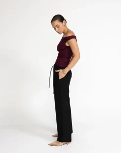 Lulu Top (Plum)*CHARCOAL New