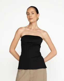 Madelaine Strapless Top (Black)*CHARCOAL Clearance