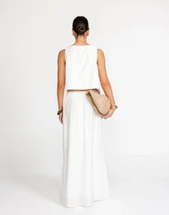 Madi Maxi Skirt (White)*CHARCOAL Outlet