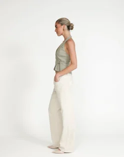Malika Top (Seagrass)*CHARCOAL Clearance