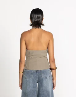 Malika Top (Stone)*CHARCOAL Fashion