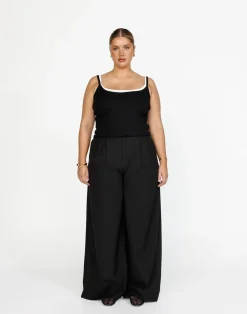 Malina Cami Top (Black)*CHARCOAL Best