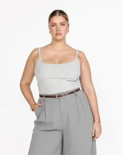 Malina Cami Top (Grey Marle)*CHARCOAL Best