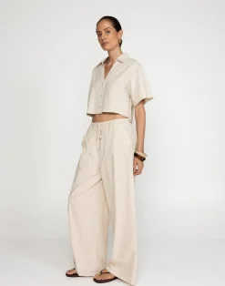 Maria Pants (Oatmeal)*CHARCOAL Hot