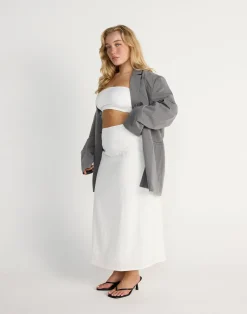 Maribel Bandeau Top (White)*CHARCOAL CLOTHING New