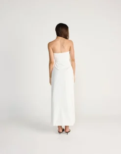 Mariza Maxi Dress (White)*CHARCOAL Sale