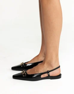 Maxine Flats (Black Shine) - By*Billini Outlet