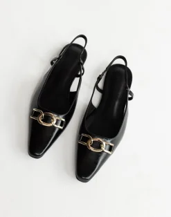 Maxine Flats (Black Shine) - By*Billini Outlet