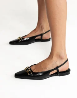 Maxine Flats (Black Shine) - By*Billini Outlet
