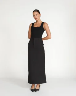 Micaela Maxi Skirt (Black)*CHARCOAL Online