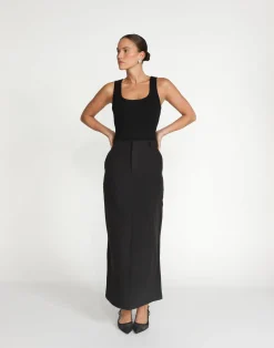 Micaela Maxi Skirt (Black)*CHARCOAL Online