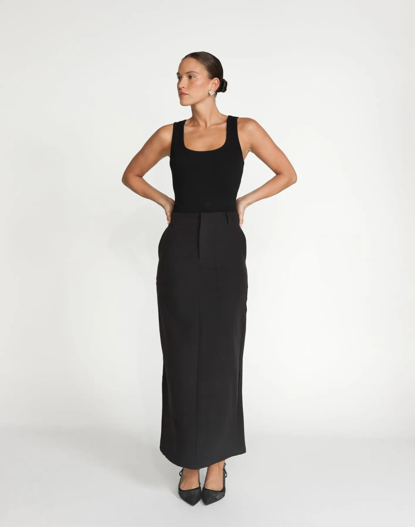 Micaela Maxi Skirt (Black)*CHARCOAL Online