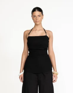 Miguel Top (Black)*CHARCOAL Clearance