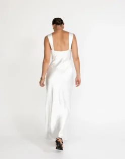 Mimosa Maxi Dress (White)*CHARCOAL Online