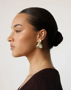 Mina Earrings (Gold)*CHARCOAL Best