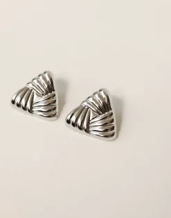 Mina Earrings (Silver)*CHARCOAL Best