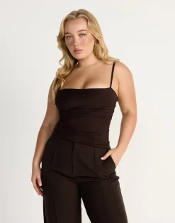 Mira Top (Chocolate)*CHARCOAL CLOTHING Sale