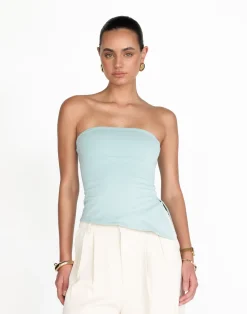 Monique Strapless Top (Azure)*CHARCOAL Best