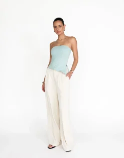 Monique Strapless Top (Azure)*CHARCOAL Best
