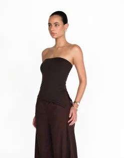 Monique Strapless Top (Chocolate)*CHARCOAL Online
