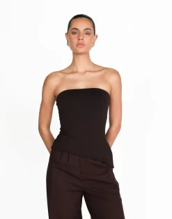 Monique Strapless Top (Chocolate)*CHARCOAL Online