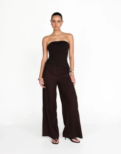 Monique Strapless Top (Chocolate)*CHARCOAL Online