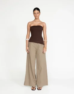 Monique Strapless Top (Cocoa)*CHARCOAL Discount