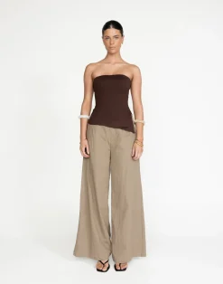 Monique Strapless Top (Cocoa)*CHARCOAL Discount