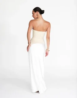 Monique Strapless Top (Oat)*CHARCOAL Discount