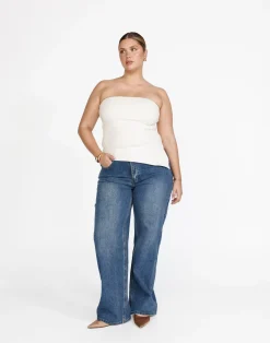Monique Strapless Top (Oat)*CHARCOAL Discount