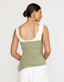 Monique Strapless Top (Pistachio)*CHARCOAL Sale