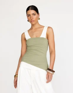 Monique Strapless Top (Pistachio)*CHARCOAL Sale