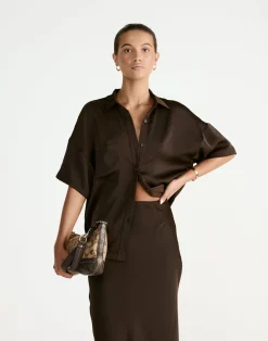 Morena Top (Chocolate)*CHARCOAL Sale