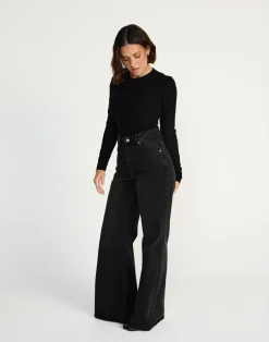 Morgan Jeans (Black Faded)*CHARCOAL CLOTHING Discount