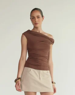 Nachi Top (Brown)*CHARCOAL CLOTHING Clearance