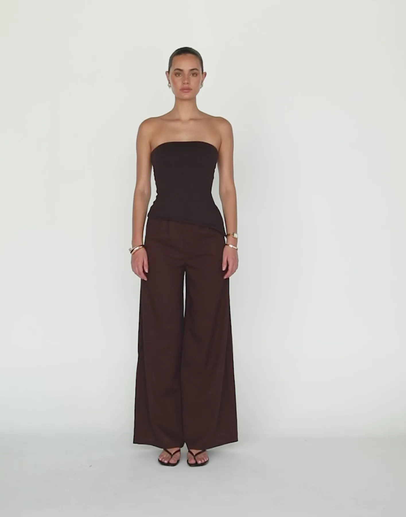 Nadia Pants (Chocolate)*CHARCOAL Outlet