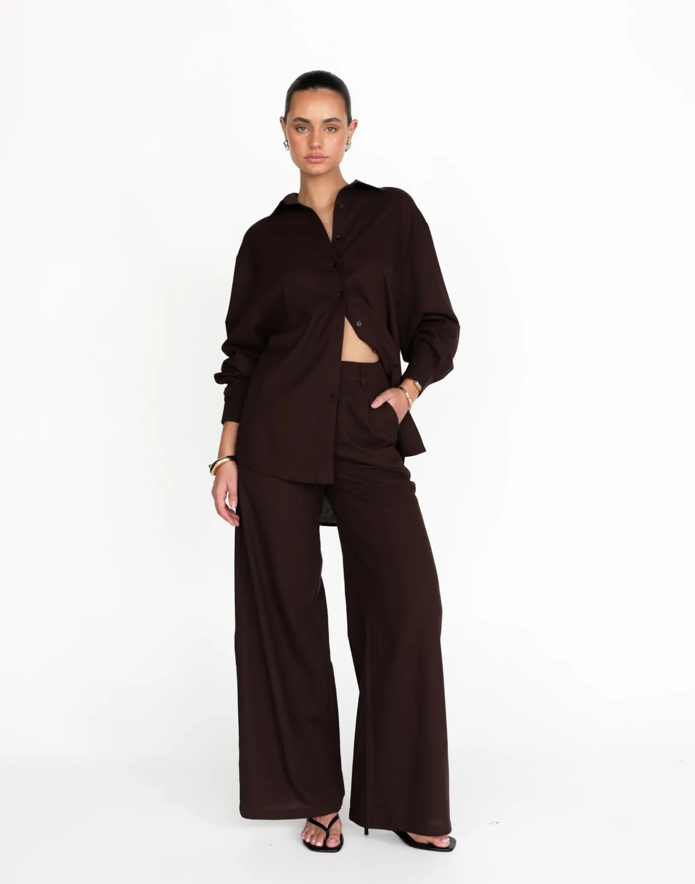 Nadia Pants (Chocolate)*CHARCOAL Outlet