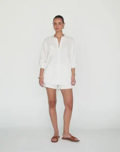 Nadia Shirt (White)*CHARCOAL Discount