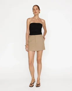 Nailah Mini Skirt (Hazelnut)*CHARCOAL Best