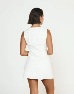 Nautical Mini Dress (White)*CHARCOAL CLOTHING New