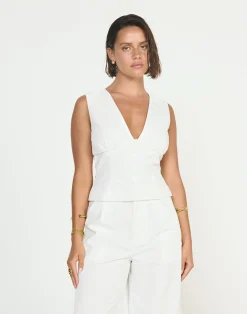 Nautical Top (White)*CHARCOAL CLOTHING Clearance