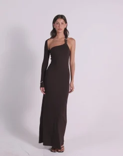 Nelson Maxi Dress (Chocolate)*CHARCOAL CLOTHING Sale