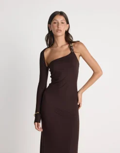 Nelson Maxi Dress (Chocolate)*CHARCOAL CLOTHING Sale