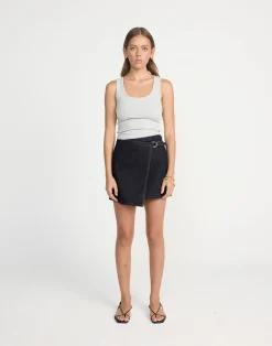 Nicholas Denim Mini Skirt (Indigo)*CHARCOAL CLOTHING New