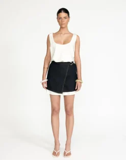 Nicholas Denim Mini Skirt (Indigo)*CHARCOAL CLOTHING New