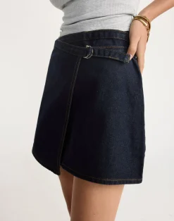 Nicholas Denim Mini Skirt (Indigo)*CHARCOAL CLOTHING New
