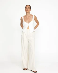 Nicole Top (White)*CHARCOAL Sale