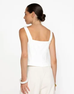Nicole Top (White)*CHARCOAL Sale